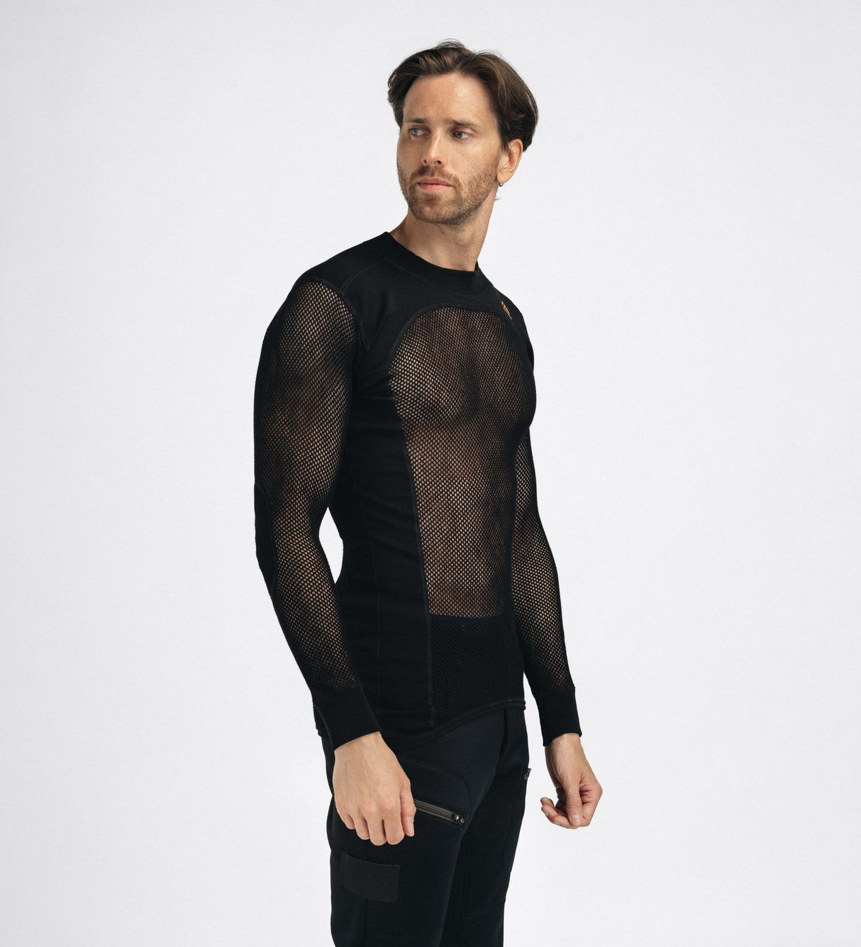Aclima - Woolnet 120g Herre Crew Neck Uldtrøje // Sort fra Aclima - billede nr. 6 hos GrejFreak.dk