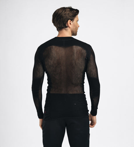 Aclima - Woolnet 120g Herre Crew Neck Uldtrøje // Sort fra Aclima - billede nr. 7 hos GrejFreak.dk