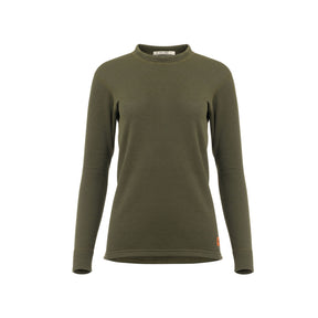 Aclima - WoolTerry 220g Dame Crew Neck // Olivengrøn fra Aclima - billede nr. 1 hos GrejFreak.dk