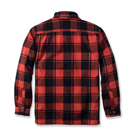 Carhartt - Flannel Sherpa-Lined Skjorte // Rød Okker fra Carhartt - billede nr. 3 hos GrejFreak.dk