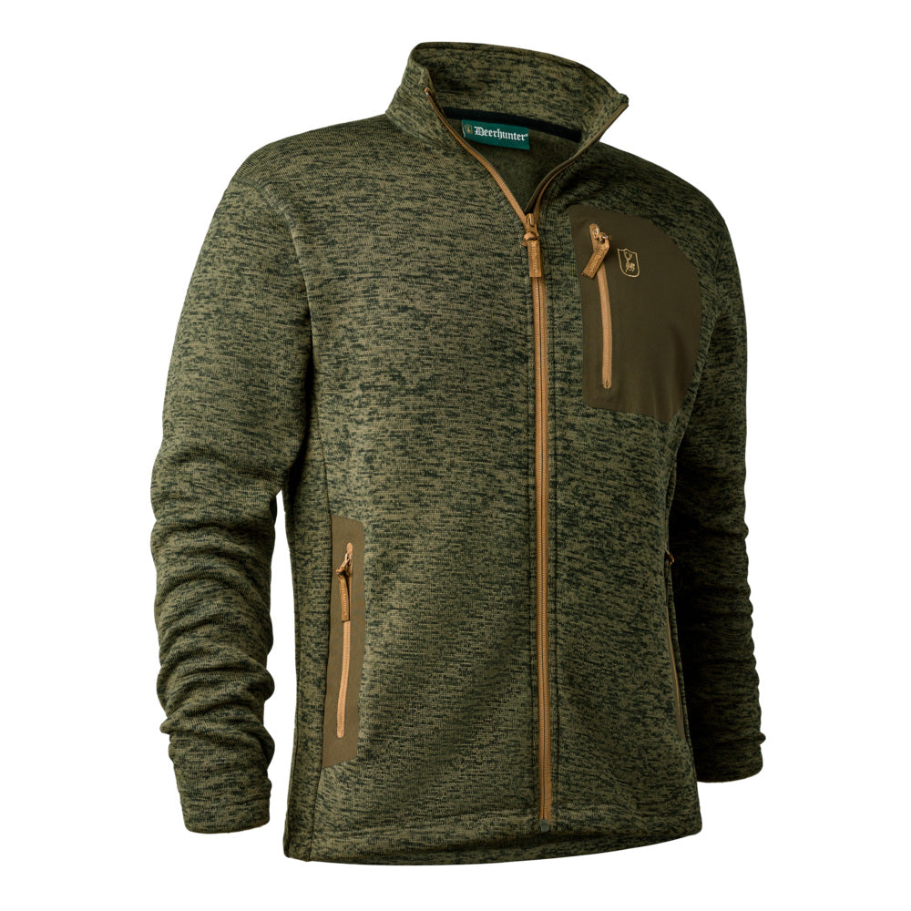 Deerhunter - Sarek Strikjakke Olive Night Melange fra Deerhunter - billede nr. 1 hos GrejFreak.dk