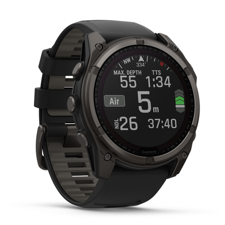 Garmin - Fenix 8 Sapphire Solar 51 mm Pebble Grey GPS Ur fra Garmin - billede nr. 5 hos GrejFreak.dk