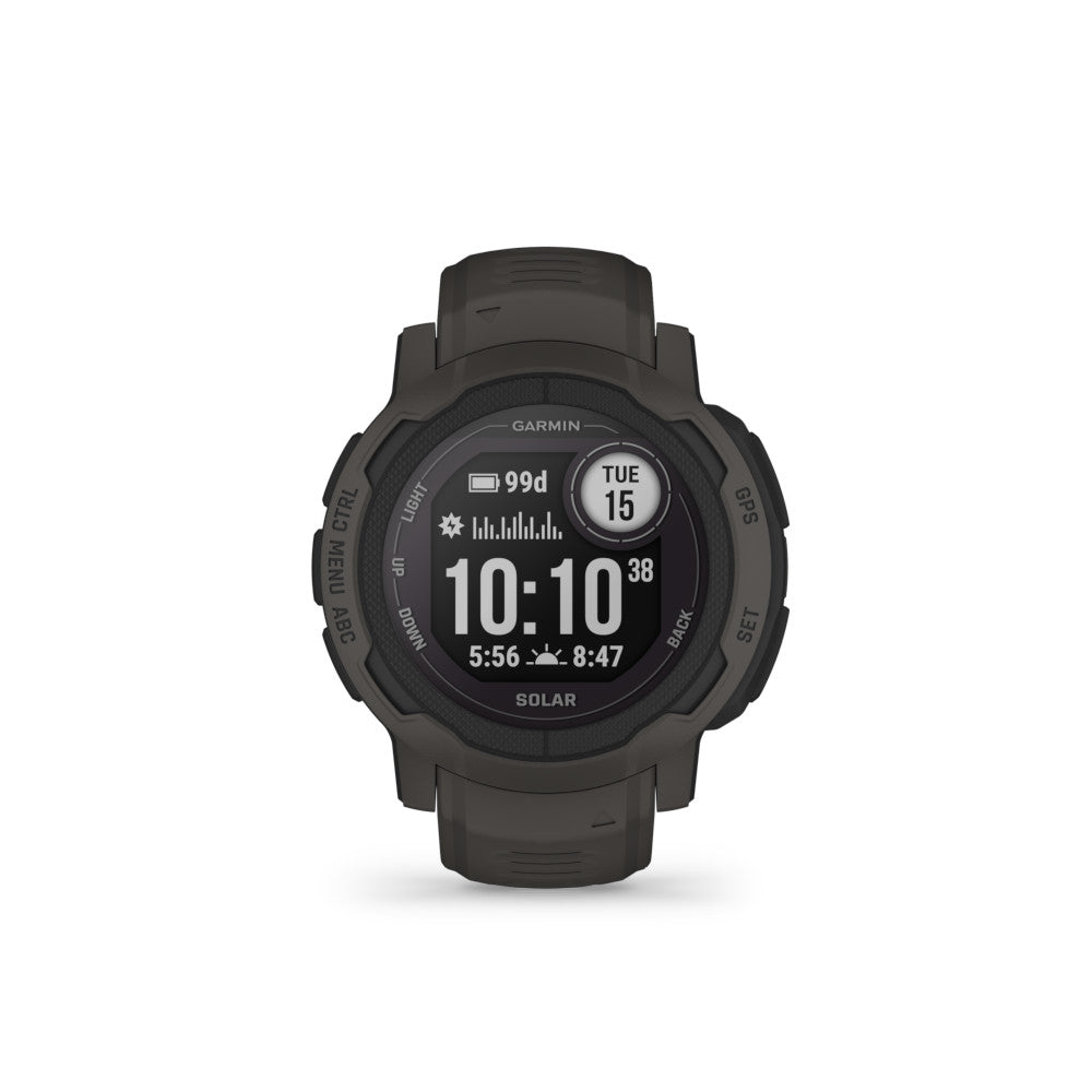 Garmin - Instinct 2 Solar GPS Ur // Grå fra Garmin - billede nr. 1 hos GrejFreak.dk