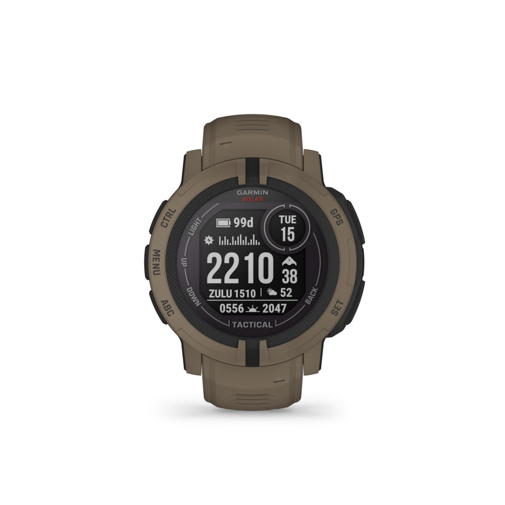 Garmin - Instinct 2 Tactical Solar GPS Ur // Coyote fra Garmin - billede nr. 1 hos GrejFreak.dk