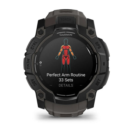 Garmin - Instinct 3 Amoled 50 mm Smartwatch // Sort/Charcoal fra Garmin - billede nr. 4 hos GrejFreak.dk