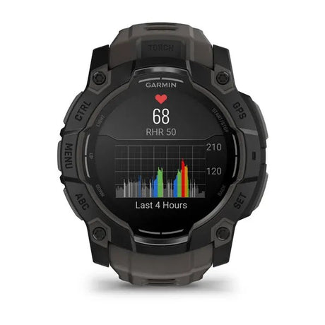 Garmin - Instinct 3 Amoled 50 mm Smartwatch // Sort/Charcoal fra Garmin - billede nr. 7 hos GrejFreak.dk