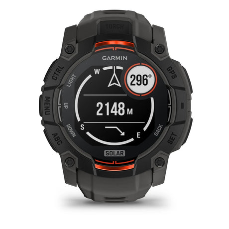 Garmin - Instinct 3 Solar 50 mm Smartwatch // Sort/Charcoal fra Garmin - billede nr. 10 hos GrejFreak.dk