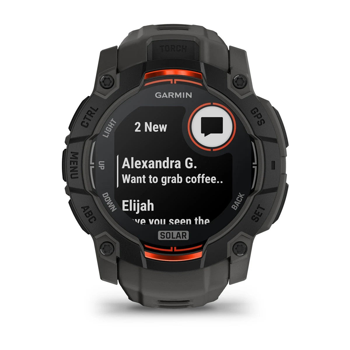 Garmin - Instinct 3 Solar 50 mm Smartwatch // Sort/Charcoal fra Garmin - billede nr. 4 hos GrejFreak.dk
