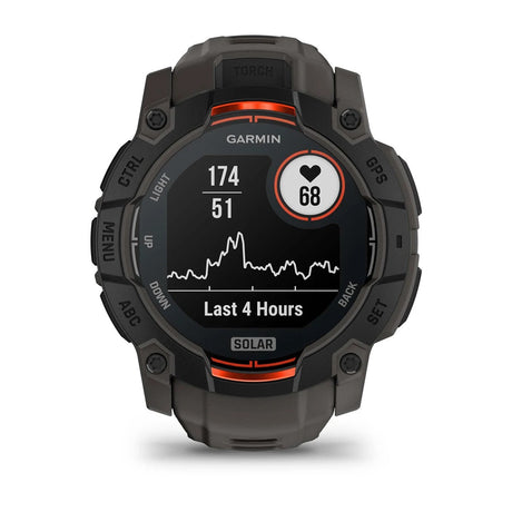 Garmin - Instinct 3 Solar 50 mm Smartwatch // Sort/Charcoal fra Garmin - billede nr. 8 hos GrejFreak.dk