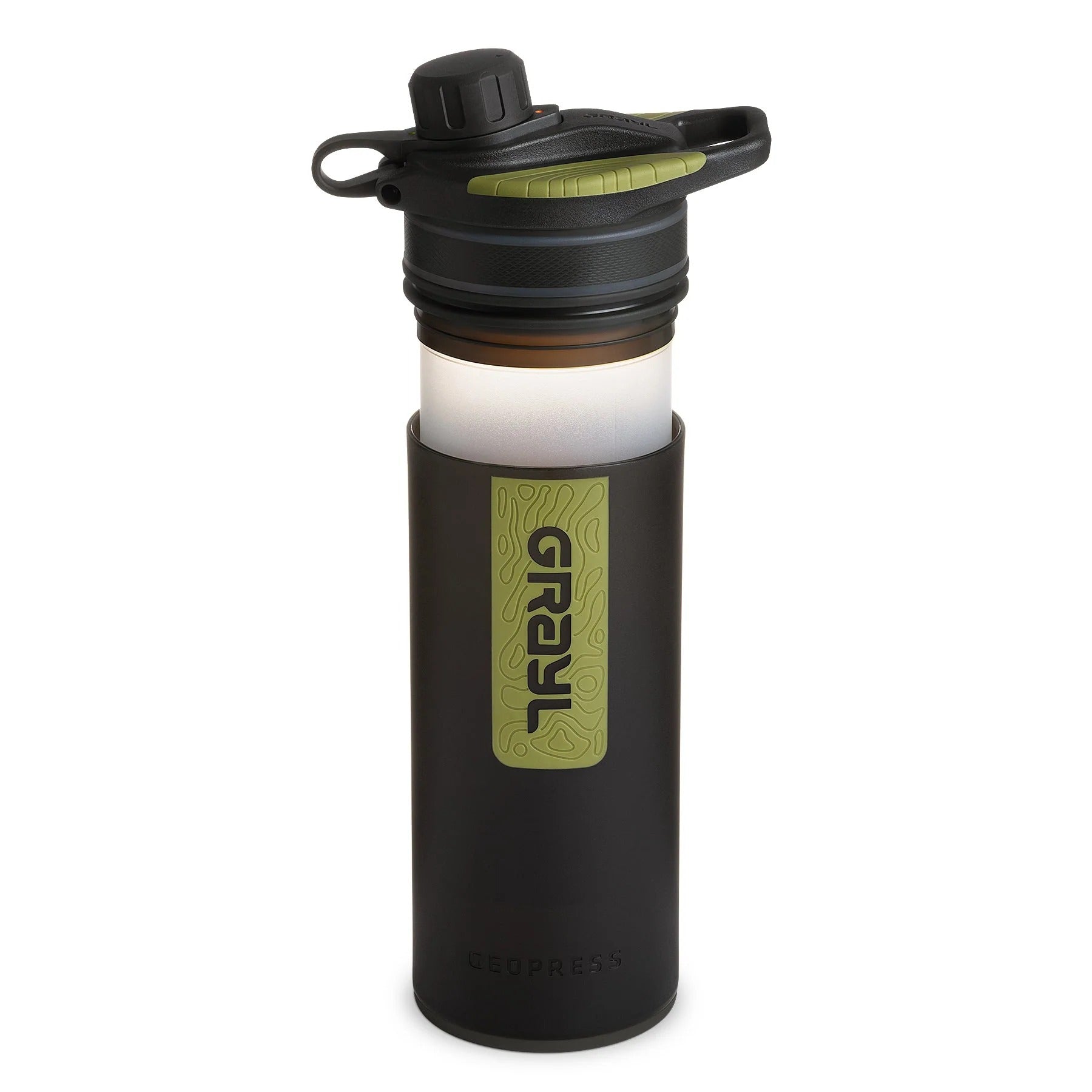 Grayl - Geopress Flaske Med Vandrensefilter 710ml // Sort Camo fra Grayl - billede nr. 3 hos GrejFreak.dk