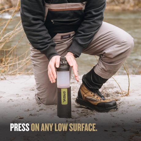 Grayl - Geopress Flaske Med Vandrensefilter 710ml // Sort Camo fra Grayl - billede nr. 8 hos GrejFreak.dk
