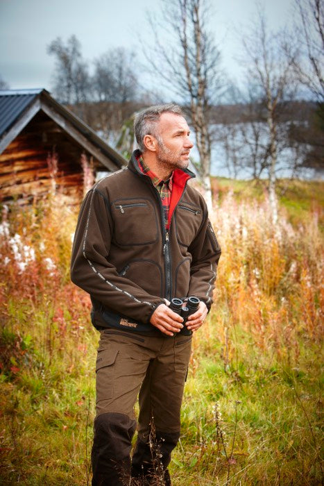 Härkila - Kamko Fleece // Brun / Rød fra Härkila - billede nr. 5 hos GrejFreak.dk
