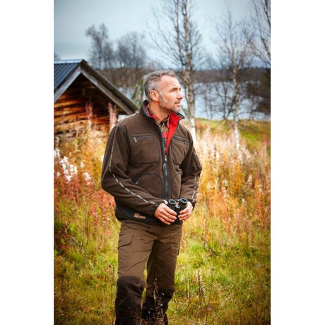 Härkila - Kamko Fleece // Brun / Rød fra Härkila - billede nr. 5 hos GrejFreak.dk