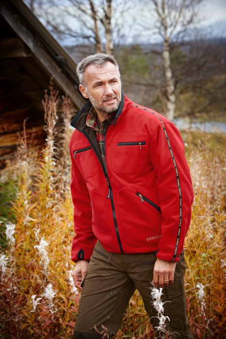 Härkila - Kamko Fleece // Brun / Rød fra Härkila - billede nr. 6 hos GrejFreak.dk
