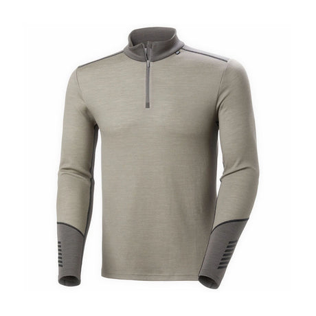 Helly Hansen - Lifa Merino 1/2 Zip Herre Undertrøje // Grå fra Helly Hansen - billede nr. 1 hos GrejFreak.dk