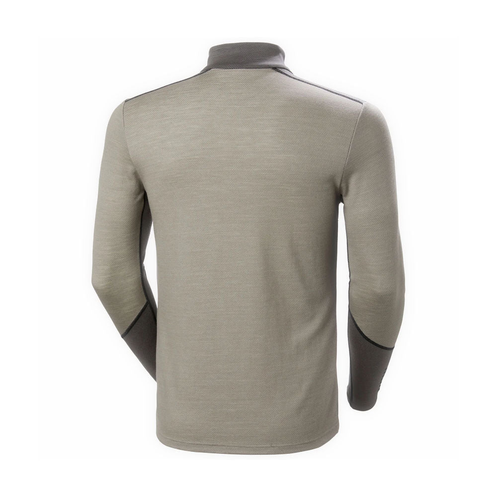 Helly Hansen - Lifa Merino 1/2 Zip Herre Undertrøje // Grå fra Helly Hansen - billede nr. 2 hos GrejFreak.dk
