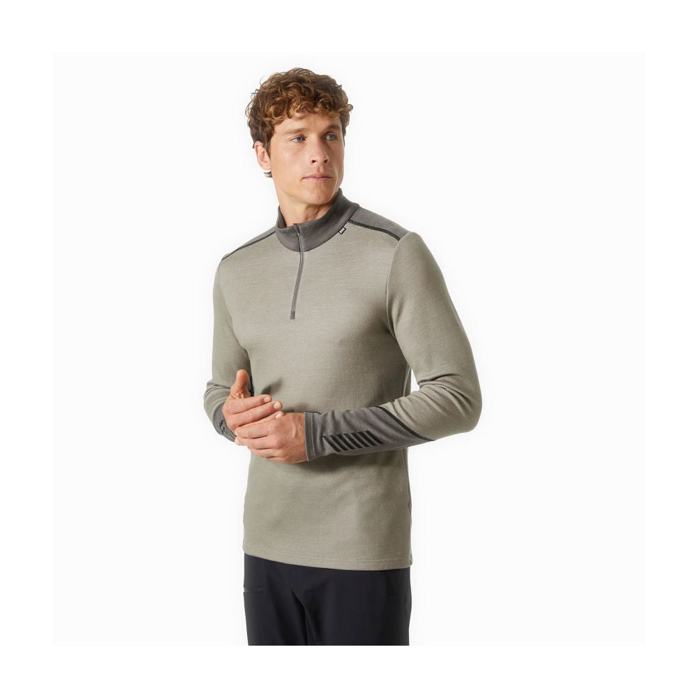 Helly Hansen - Lifa Merino 1/2 Zip Herre Undertrøje // Grå fra Helly Hansen - billede nr. 3 hos GrejFreak.dk