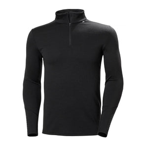 Helly Hansen - Lifa Merino 1/2 Zip Herre Undertrøje // Sort fra Helly Hansen - billede nr. 1 hos GrejFreak.dk