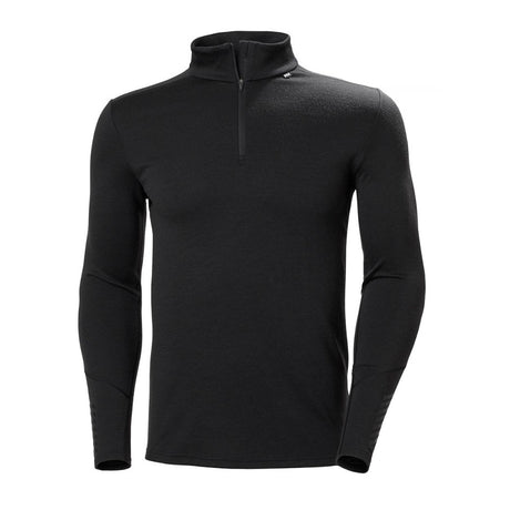 Helly Hansen - Lifa Merino 1/2 Zip Herre Undertrøje // Sort fra Helly Hansen - billede nr. 1 hos GrejFreak.dk