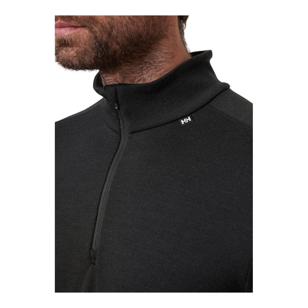Helly Hansen - Lifa Merino 1/2 Zip Herre Undertrøje // Sort fra Helly Hansen - billede nr. 3 hos GrejFreak.dk
