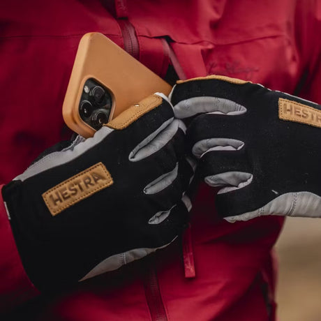 Hestra - Ergo Grip Active Wool Terry 5-Finger Handske // Black/Offwhite fra Hestra - billede nr. 6 hos GrejFreak.dk