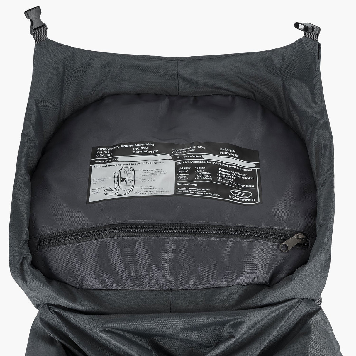 Highlander - Ben Nevis Herre Rygsæk 65L // Grå fra Highlander - billede nr. 10 hos GrejFreak.dk
