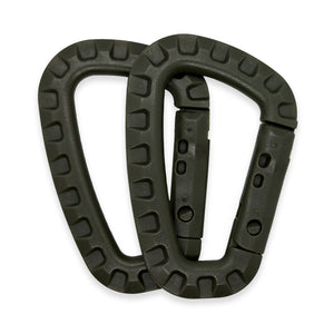 K-Force - ABS Karabiner (2 stk) - Olivengrøn fra K-Force Tactical - billede nr. 1 hos GrejFreak.dk
