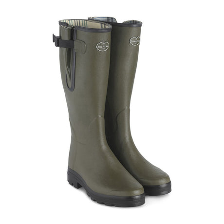 Le Chameau - Vierzon Jersey Lined Gummistøvler // Mørkegrøn fra Le Chameau - billede nr. 1 hos GrejFreak.dk