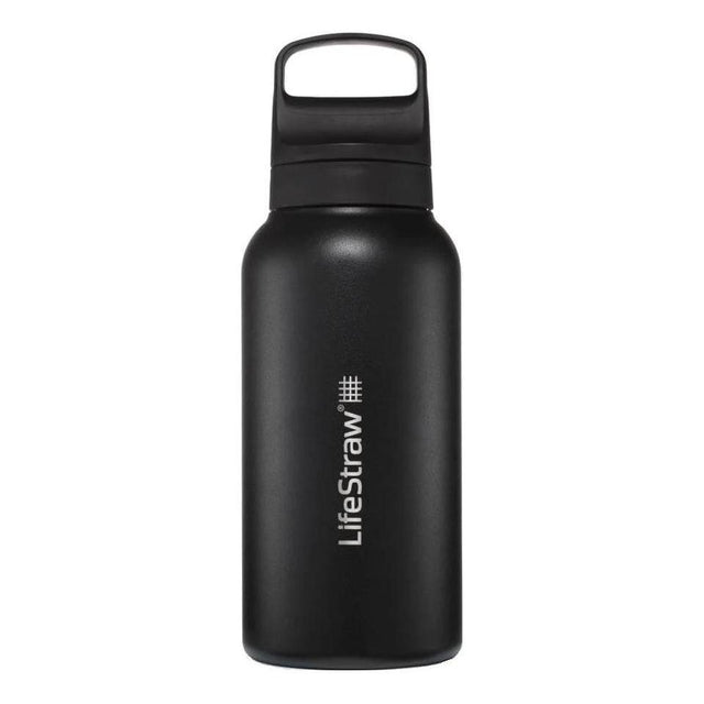 LifeStraw - Go Stainless Steel 2.0 Filter Vandflaske 1L Sort fra LifeStraw - billede nr. 1 hos GrejFreak.dk