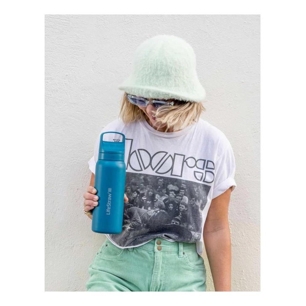 LifeStraw - Go Stainless Steel 2.0 Filter Vandflaske 1L Sort fra LifeStraw - billede nr. 4 hos GrejFreak.dk