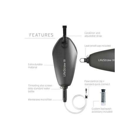 LifeStraw - Peak Compact Gravity Vandfilter System 3L // Blå fra LifeStraw - billede nr. 3 hos GrejFreak.dk