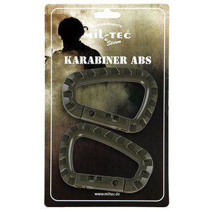 Mil-Tec - ABS Karabin (2-pak) // Olivengrøn fra Mil-Tec - billede nr. 1 hos GrejFreak.dk