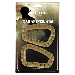 Mil-Tec - ABS Karabin (2-pak) // Sand / Ørken fra Mil-Tec - billede nr. 1 hos GrejFreak.dk