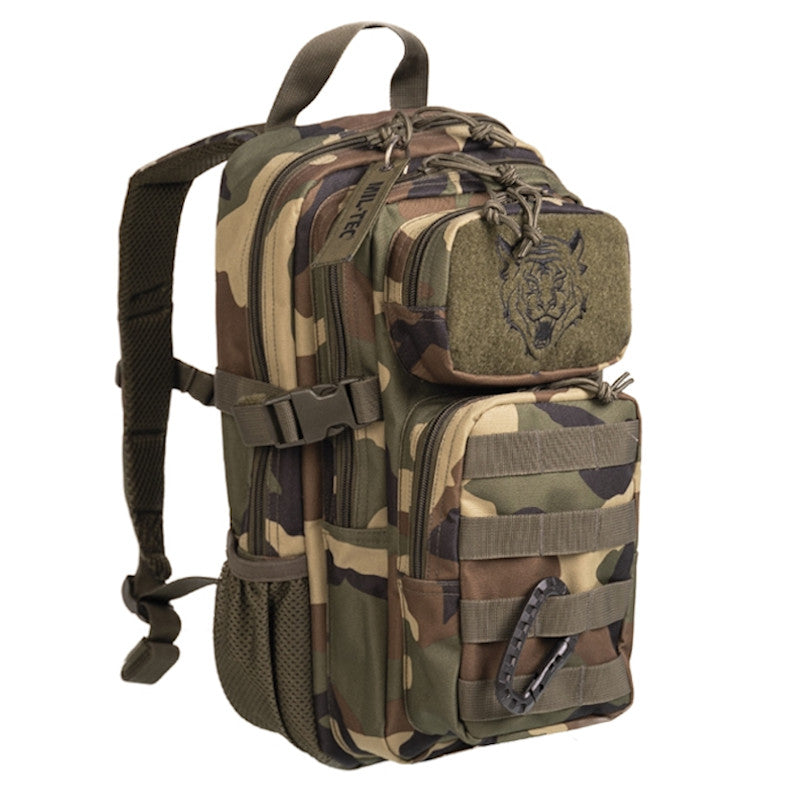 Mil-Tec - Militærrygsæk til Børn (14L) // Woodland Camouflage fra Mil-Tec - billede nr. 1 hos GrejFreak.dk