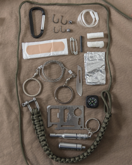 Mil-Tec - Paracord Survival Kit Large // Sort fra Mil-Tec - billede nr. 2 hos GrejFreak.dk