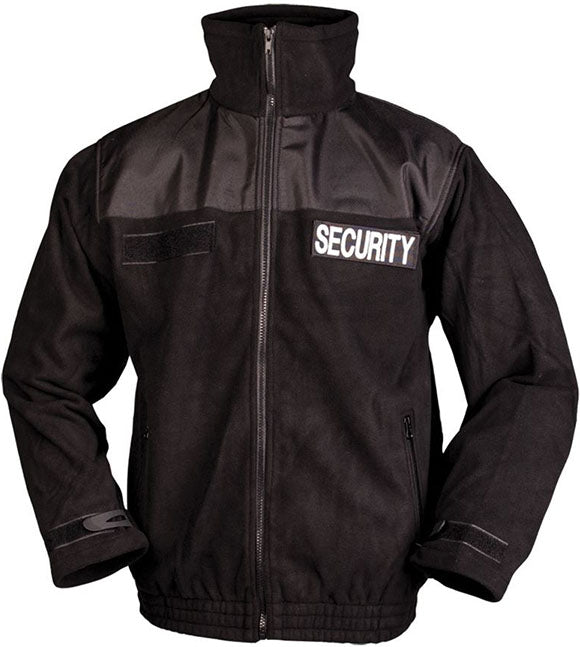 Mil-Tec - Security Fleecejakke // Sort fra Mil-Tec - billede nr. 1 hos GrejFreak.dk