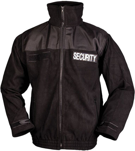 Mil-Tec - Security Fleecejakke // Sort fra Mil-Tec - billede nr. 1 hos GrejFreak.dk