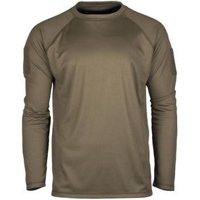 Mil-Tec - Tactical Quick Dry Langærmet T-Shirt // Olivengrøn fra Mil-Tec - billede nr. 1 hos GrejFreak.dk