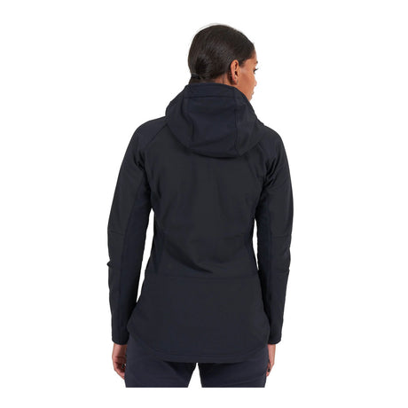 Montane - Krypton Dame Softshell Hoodie // Sort fra Montane - billede nr. 3 hos GrejFreak.dk
