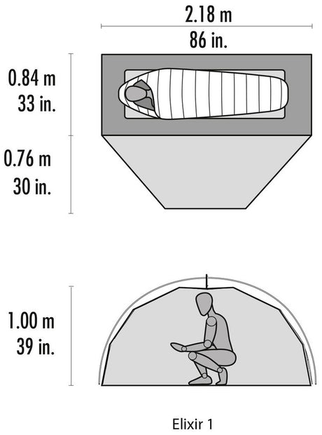 MSR - Elixir V2 1-Personers Telt // Grøn fra MSR - billede nr. 7 hos GrejFreak.dk