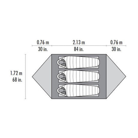 MSR - Mutha Hubba NX 3-personers Telt // Grøn fra MSR - billede nr. 6 hos GrejFreak.dk