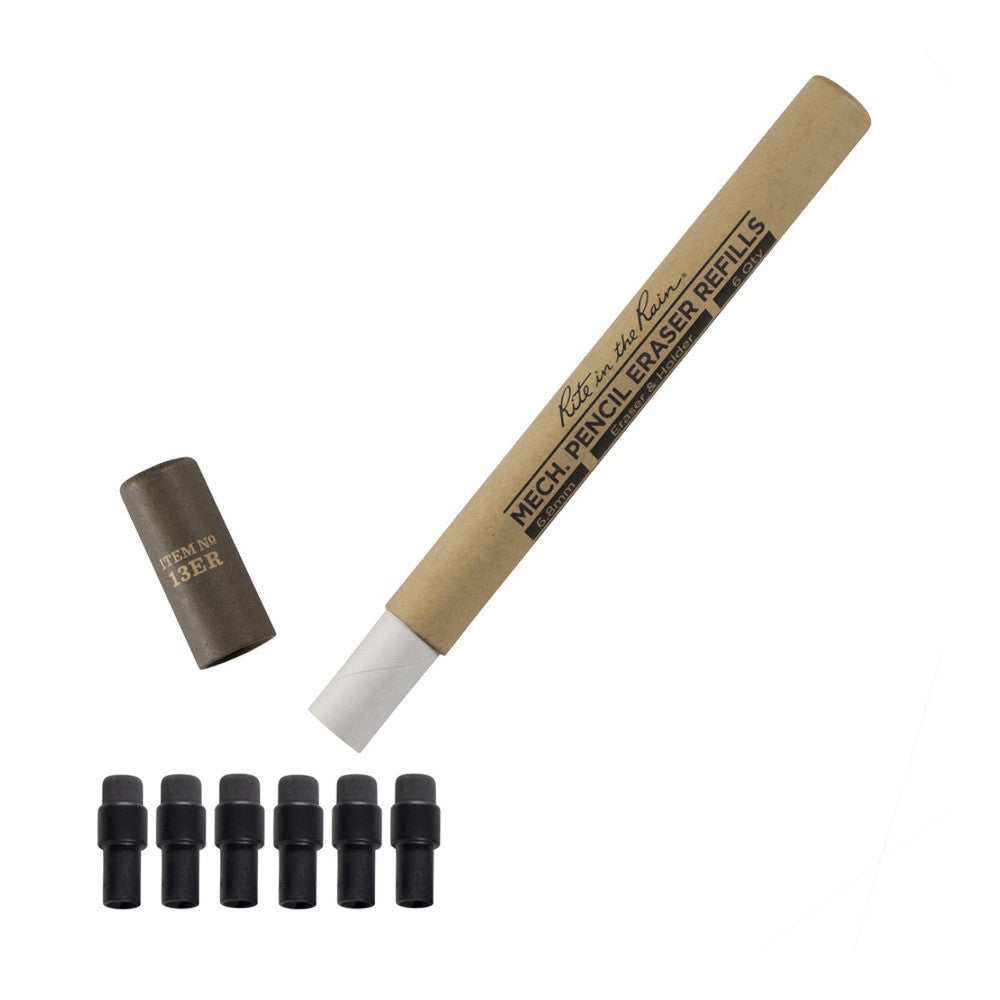 Rite in the Rain - Mechanical Pencil Eraser Refill 6-pak fra Rite in the Rain - billede nr. 1 hos GrejFreak.dk