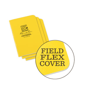 Rite In The Rain - Mini Stapled Notebook (3-pak) // Gul fra Rite in the Rain - billede nr. 1 hos GrejFreak.dk