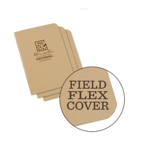 Rite In The Rain - Mini Stapled Notebook (3-pak) // Sand fra Rite in the Rain - billede nr. 1 hos GrejFreak.dk