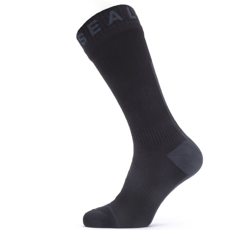 Sealskinz - Waterproof All Weather Strømpe med Hydrostop // Sort / Grå fra Sealskinz - billede nr. 1 hos GrejFreak.dk
