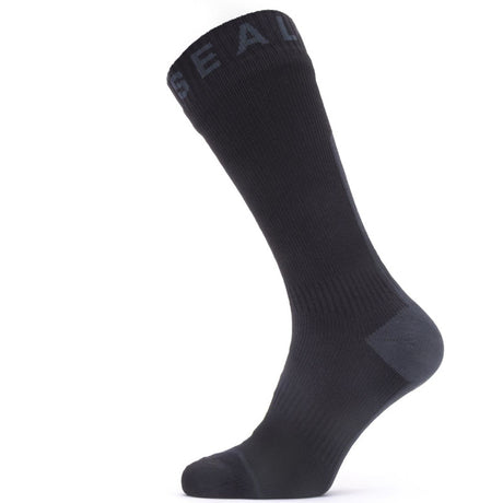 Sealskinz - Waterproof All Weather Strømpe med Hydrostop // Sort / Grå fra Sealskinz - billede nr. 1 hos GrejFreak.dk