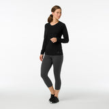 Smartwool - Merino Classic All-Season Langærmet Dame T-shirt Sort fra Smartwool - billede nr. 2 hos GrejFreak.dk