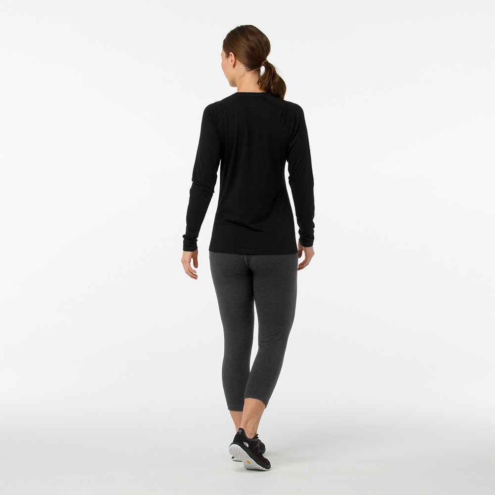 Smartwool - Merino Classic All-Season Langærmet Dame T-shirt Sort fra Smartwool - billede nr. 3 hos GrejFreak.dk