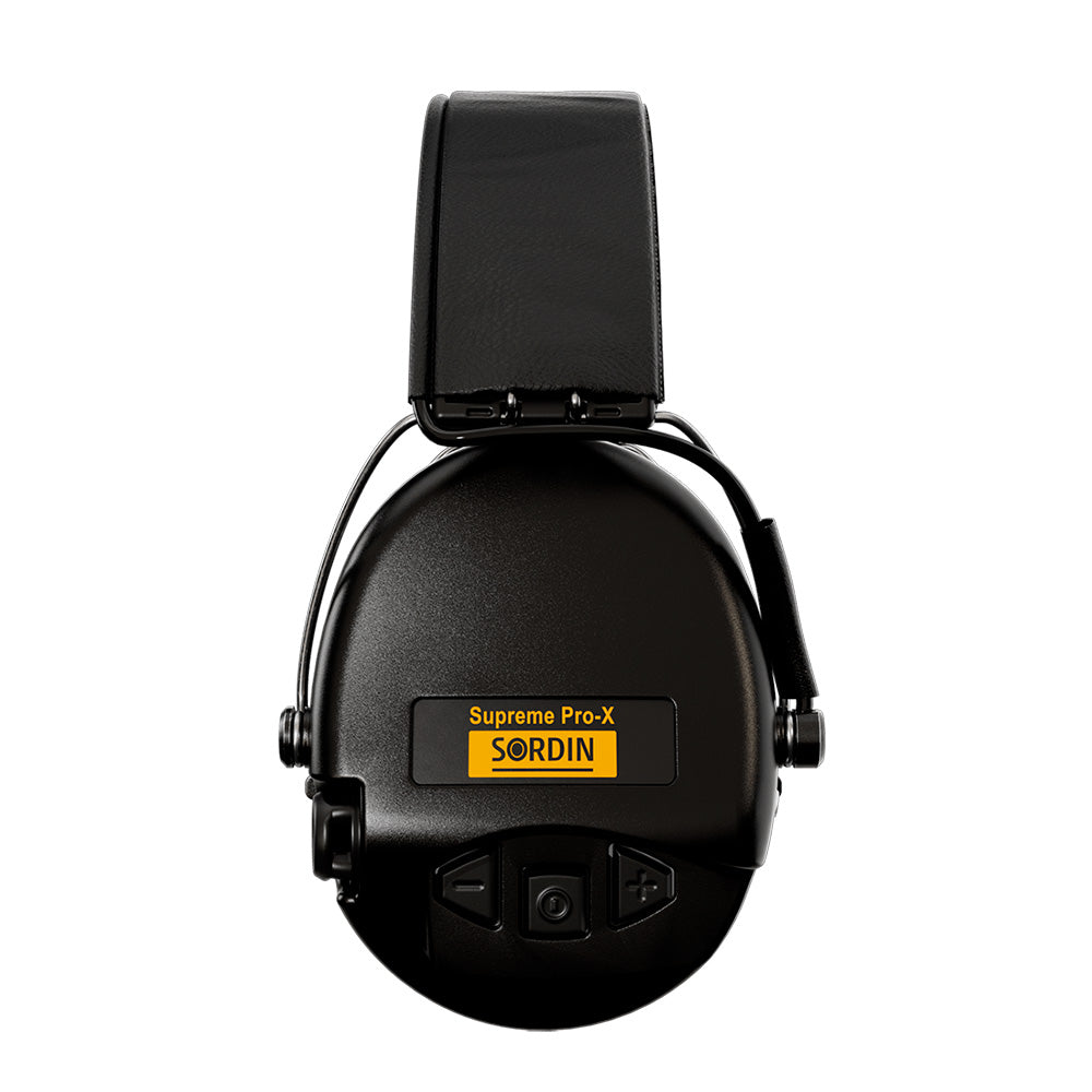 Sordin - Supreme Pro-X Black Leather Elektronisk Høreværn 82 dB fra Sordin - billede nr. 4 hos GrejFreak.dk