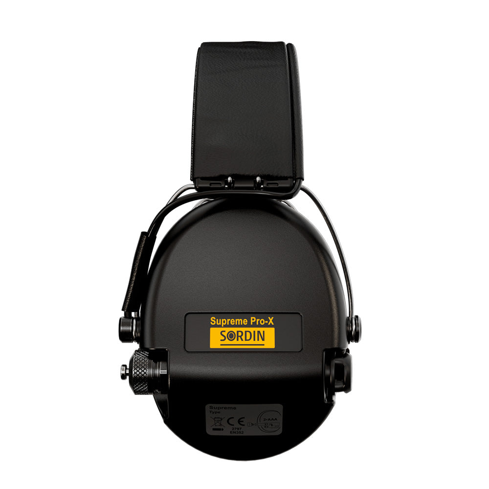 Sordin - Supreme Pro-X Black Leather Elektronisk Høreværn 82 dB fra Sordin - billede nr. 5 hos GrejFreak.dk